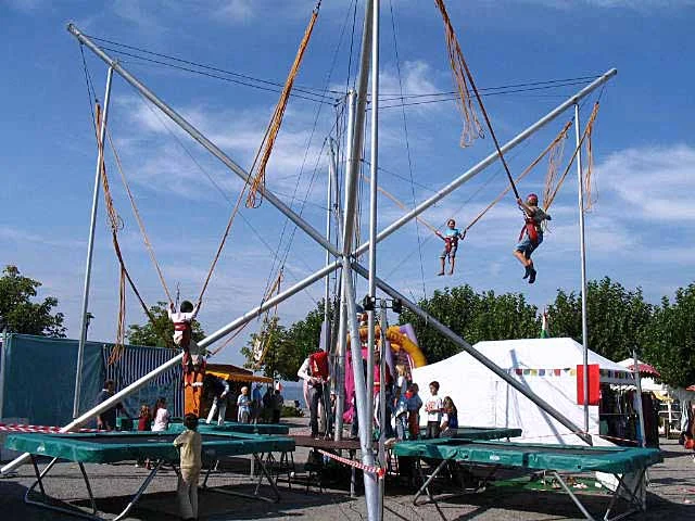 Bungy 4-fach Salto-Trampolin