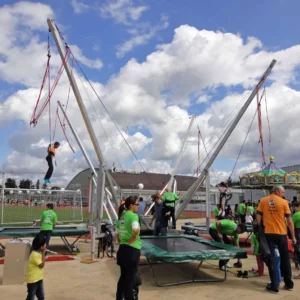 Bungy 4-fach Salto-Trampolin