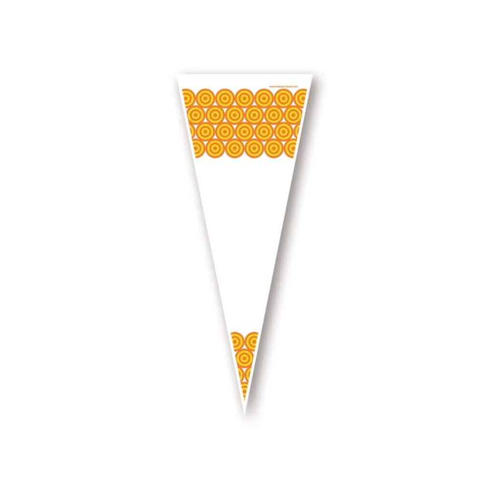 Spitztüten gelb für 100 Gramm gebrannte Mandeln / VPE 100Stk.