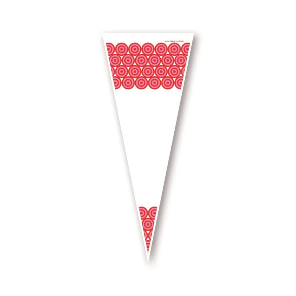 Spitztüten rot für 200 Gramm gebrannte Mandeln / VPE 100Stk.