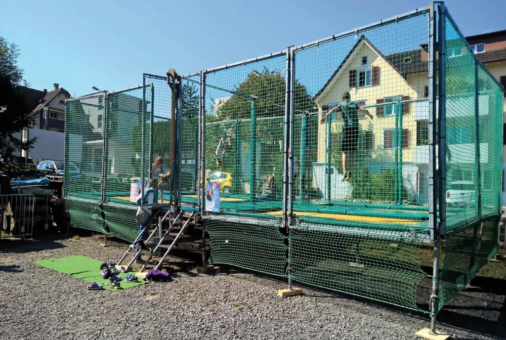 Trampolin-Anlage