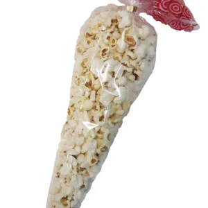 Popcorn abgepackt in transparenten Tüten 