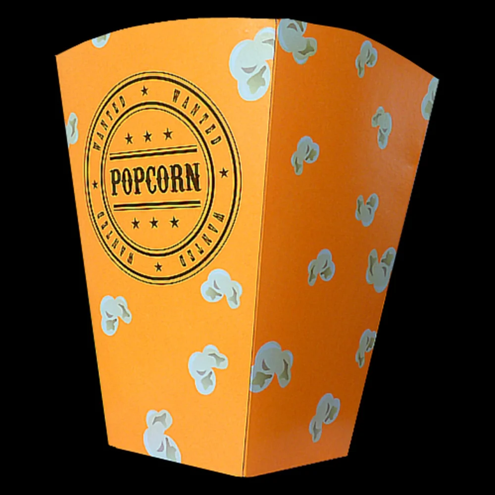 Popcorn Falttüte orange 180g / VPE 250 Stk.