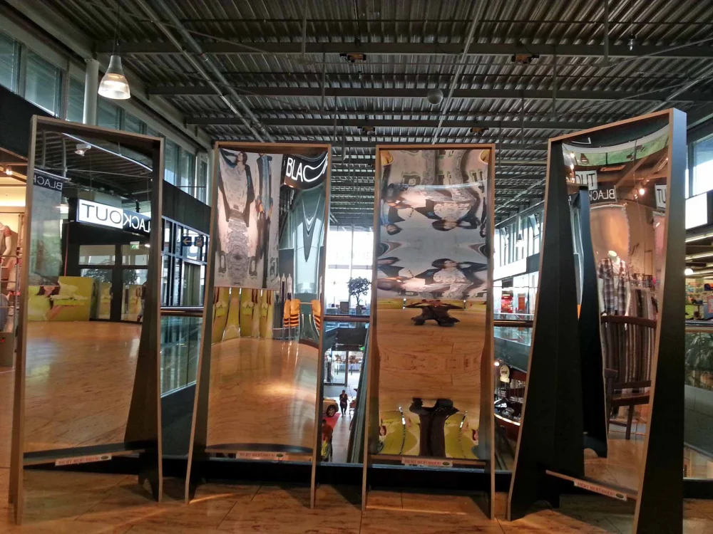 Zerrspiegel / Lachspiegel 4er Set