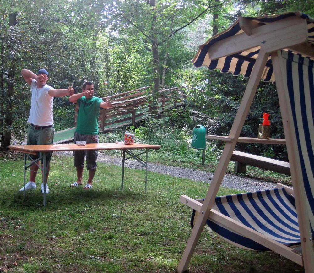 Steinschleuder Schiessen