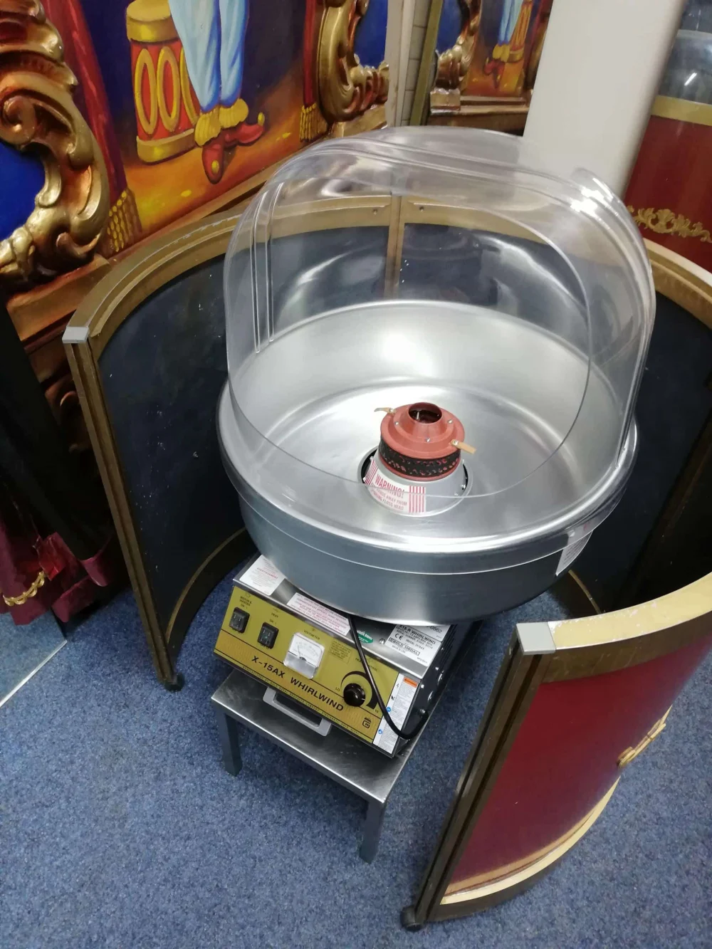 Zuckerwattemaschine Umrandung Zirkus